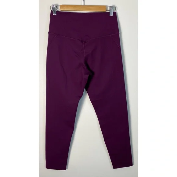 Girlfriend Collective Plum Compressive High Rise Legging Medium Purple Tights - Picture 8 of 16